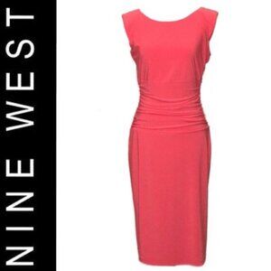 NWT Size 4 Nine West Dress- fire glow - coral